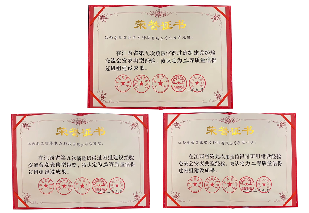 同心聚力创佳绩，“优秀班组”展风采——泰豪智能电气江西电力科技公司三个班组荣获“质量信得过班组”称号！(图4)